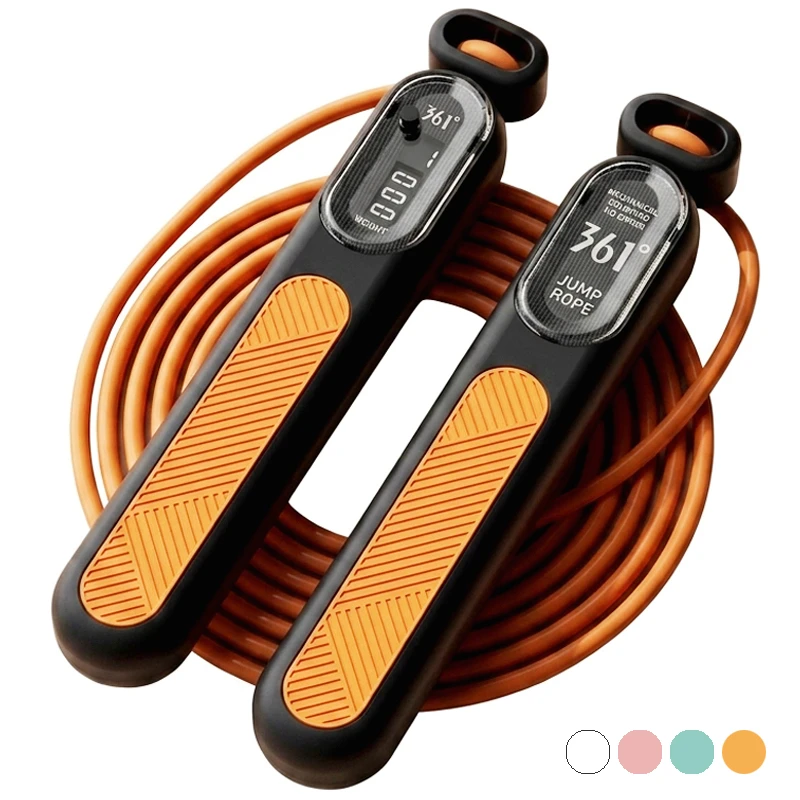 Carry Sun Professional Counting Jump Rope with 361° Mechanical Counter, Adjustable 3 Meter Length, Steel Wire Core, and Anti-Slip Handles – Random Color (301)